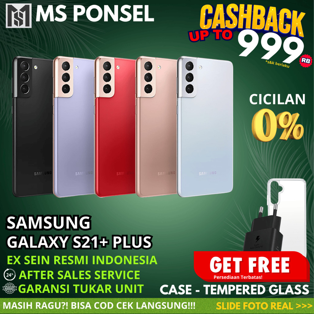 SAMSUNG S21 PLUS 5G 8/256GB & 8/128GB SECOND SEIN RESMI INDONESIA
