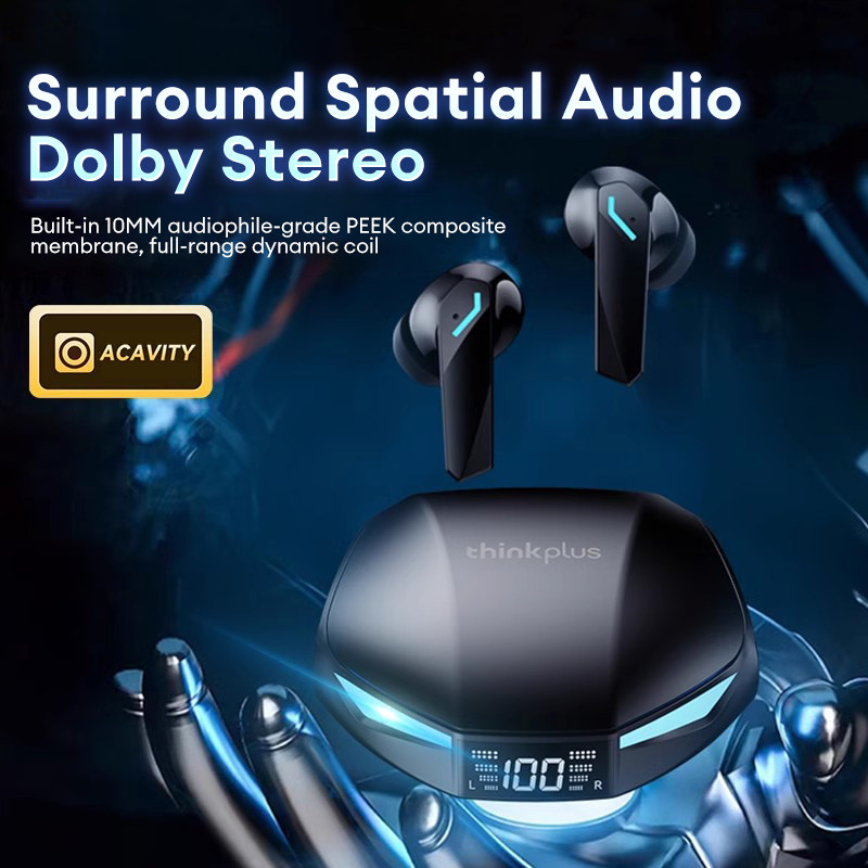 Original Lenovo GM2 PRO MAX Wireless Bluetooth 5.4 Earphones Noise Cancelling Game Music Call