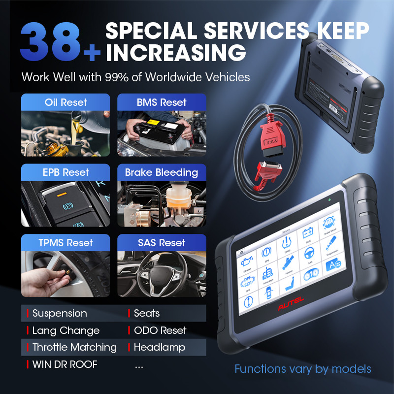 Autel MaxiCOM MK808S OBD2 Scanner Automotivo Car Diagnostic Tool OBD 2 Scanner Active Test Code