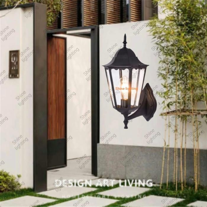 Lampu dinding eropa klasik modern waterproof teras cafe tipe 11006 B