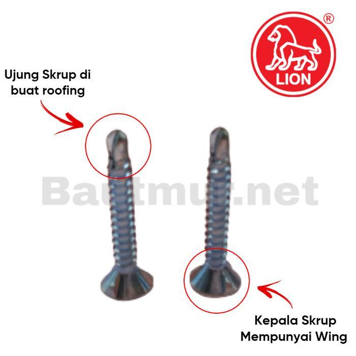 "New" Sekrup Sds Calci 6x1 Kalsiboard Sds Calci