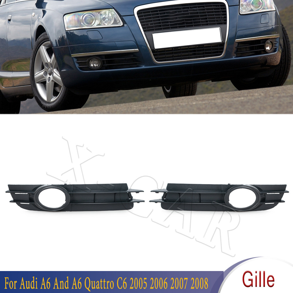 Left Right Fog Lamp Gille Racing Grills For Audi A6 And A6 Quattro C6