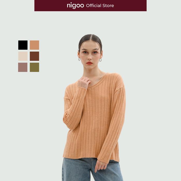 NIGOO Elva Oversize Knit Sweater Rajut Wanita