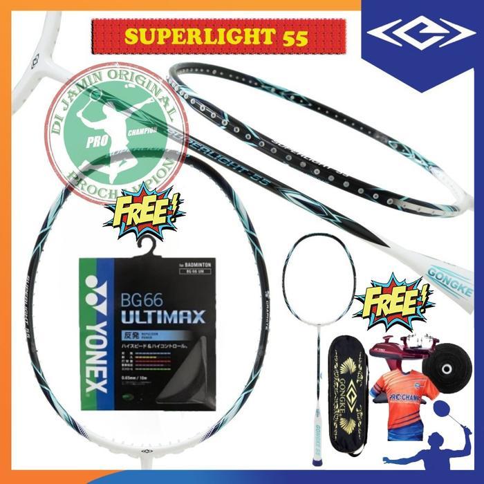 Hot Sale Gongke Superlight / Super Light Raket Gongke Raket Badminton Original