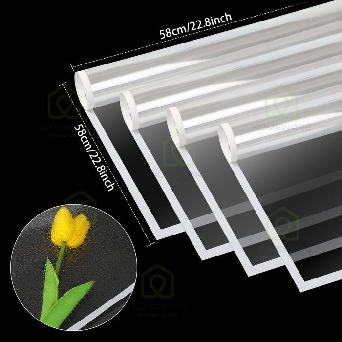 Flower Wrapping Paper/Flower Wrapping Transparant Line Color Kertas Buket