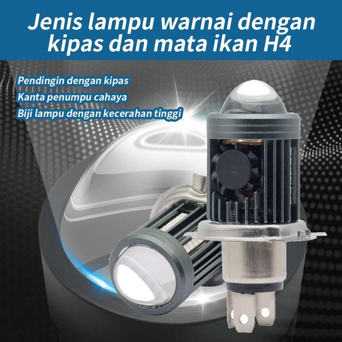 Lampu Led Ac Dc H4 Laser Gun P15 Bholam Depan Led Ac Dc H4 Laser Senja Beat Vario Scoopy Supra Revo