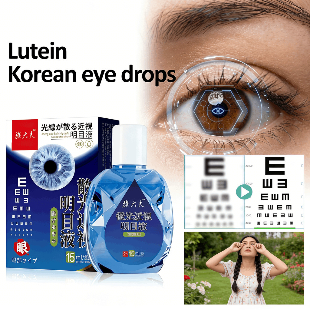 3PCS Organic Eye Care Brightening Liquid Moisturizing Eye Drops Reducing Redness Mata Kering dan Kat