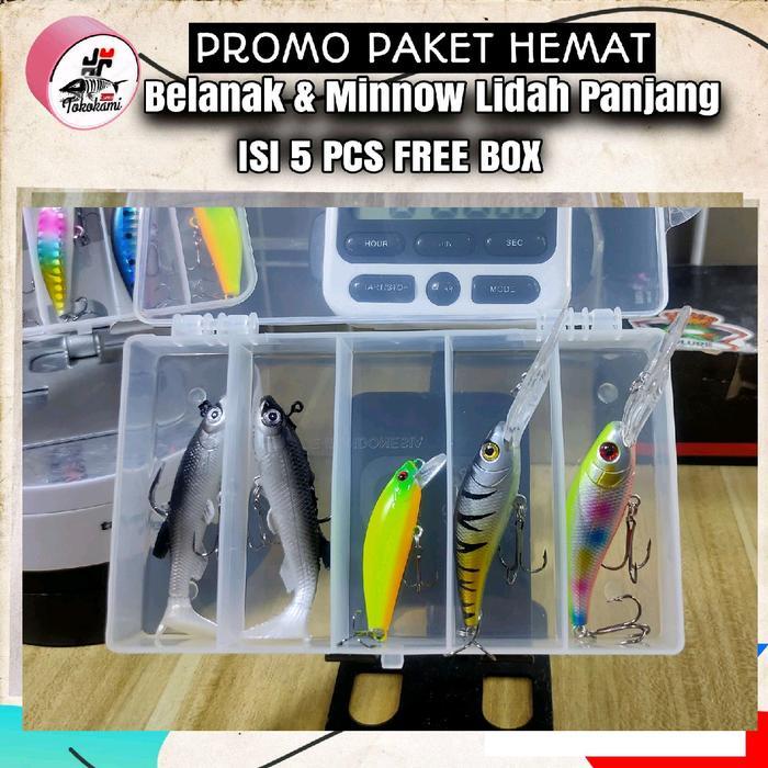 Minnow Lidah panjang Sepaket minnow Sinking belanak