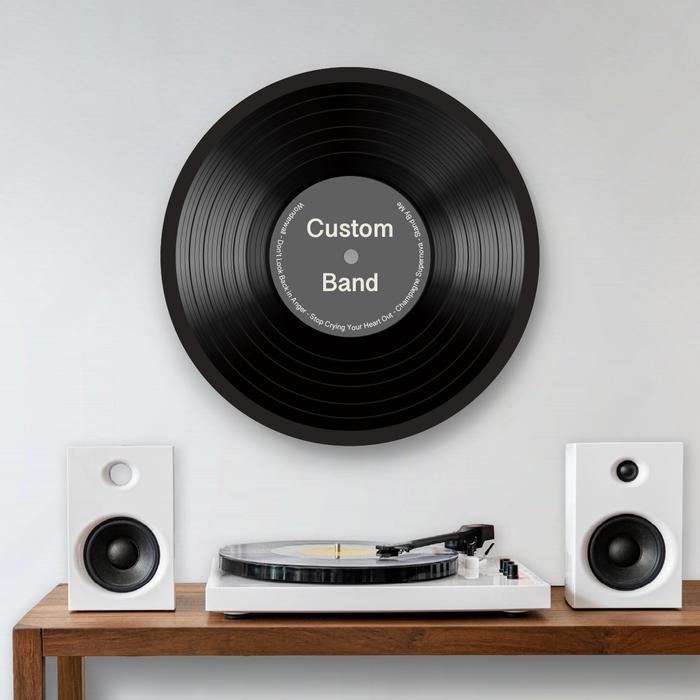 Custom Hiasan dinding aesthetic piringan hitam vinyl musik pop poster band minimalis walldecor