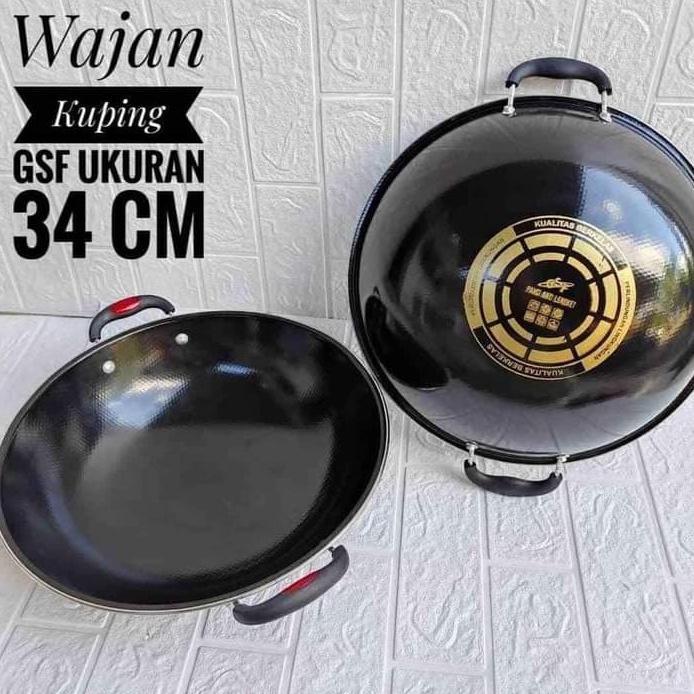 WAJAN ENAMEL GSF 34CM ANTI LENGKET / WAJAN ENAMEL KUPING GSF 34CM ANTI LECET