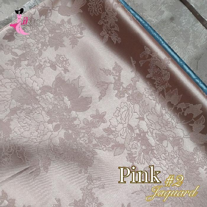 [2jt] kain jacquard meteran / jaguard silk / jaquard sutra / kain jaquard silk / jacquard bunga /