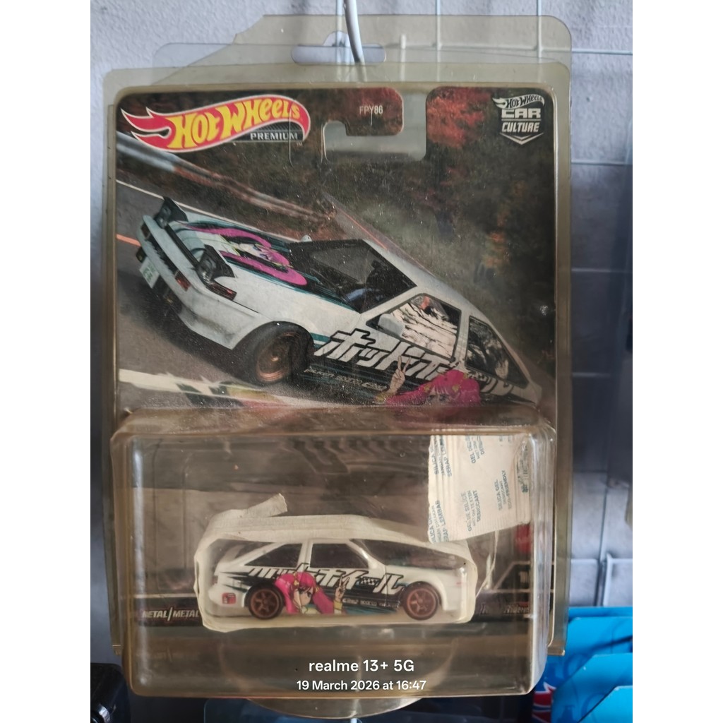 Hotwheels Premium AE86 Trueno Mountain Drifters Anime