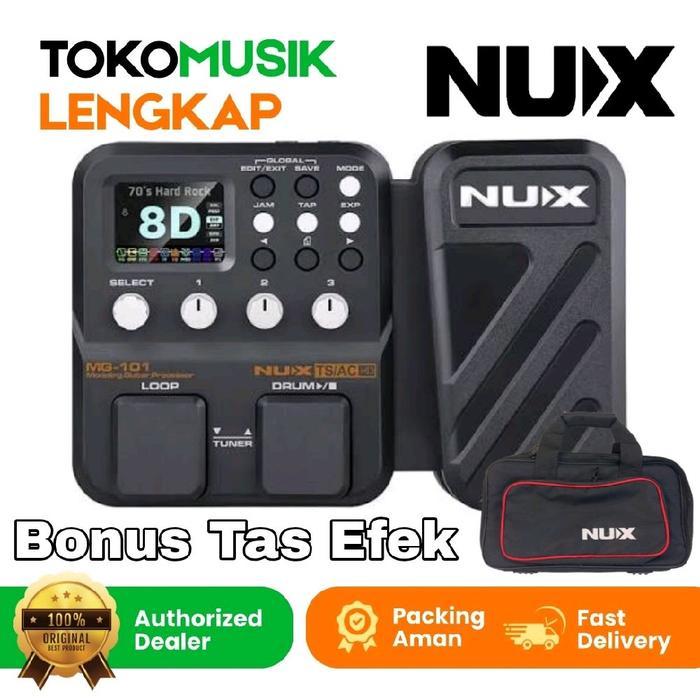 New Efek Gitar Nux MG101 Efek Nux MG 101 Multi Effect Pedal Original Pengganti Nux MG100