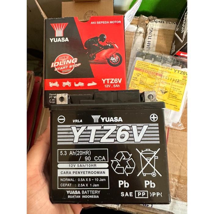 Aki Yuasa Ytz6V 12V 5Ah Aki Kering Yuasa Ytz6V Yuasa Aki Kering Vario 125 Vario 150 Aki Kering