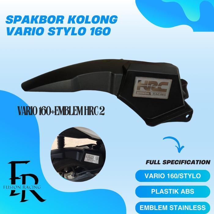 SPAKBOR KOLONG VARIO 160 ABS CBS STYLO + EMBLEM STAINLESS