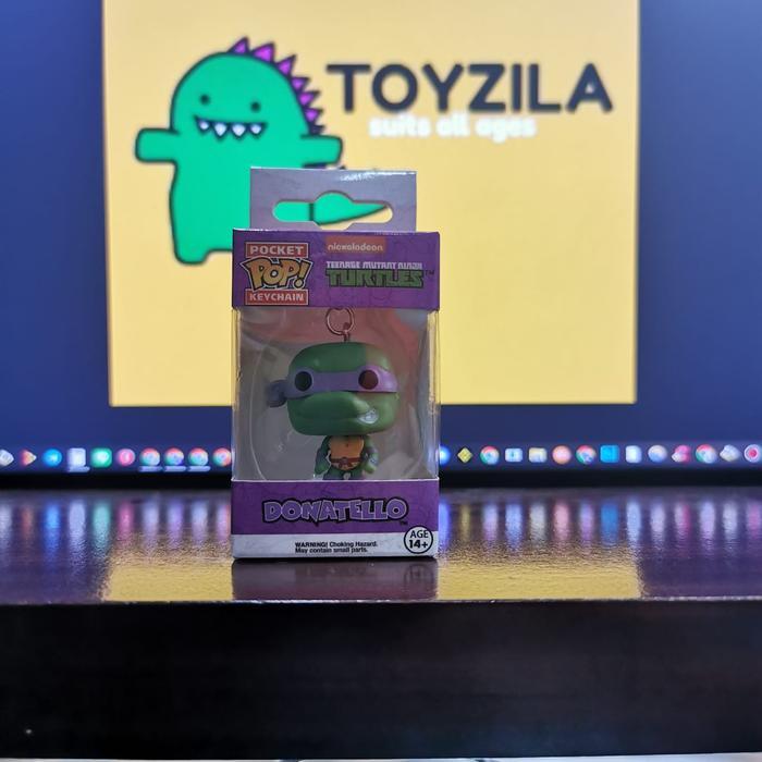 Ready POCKET FUNKO POP KEYCHAIN NINJA TURTLE TURTLES DONATELLO