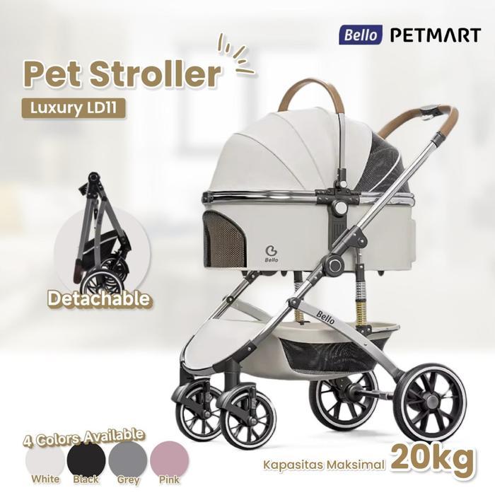 BELLO Pet Stroller Detachable Luxury LD11