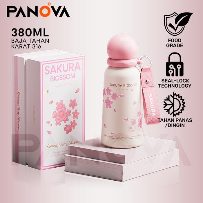 BISA CODBONBOX Tumbler Botol Minum Sakura Blossom Special Box Exclusive Premium 12 JAM 360 Stainless