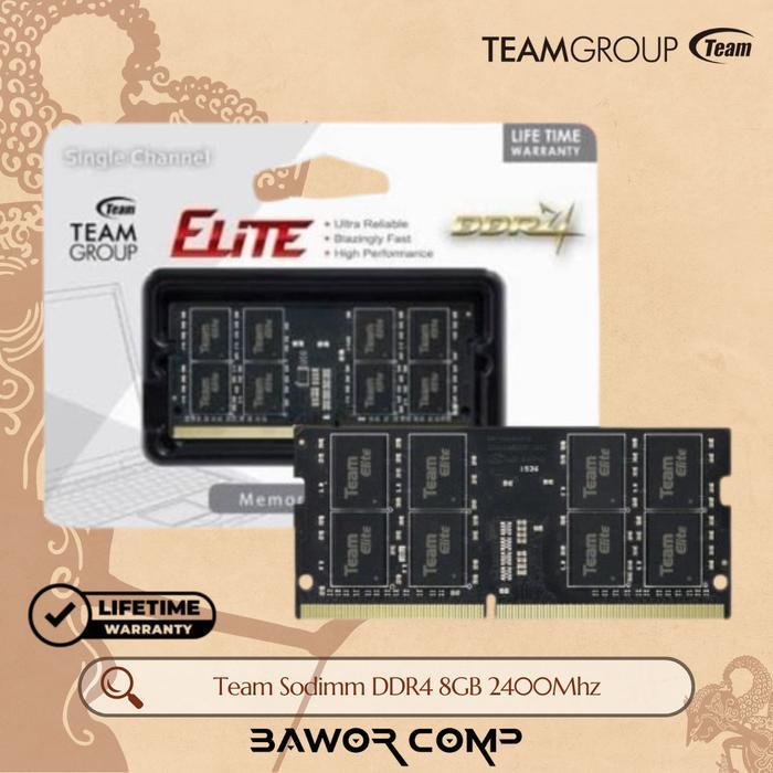 Team Elite Sodimm DDR4 8GB 2400Mhz Memory Ram Laptop 8GB PC 2400