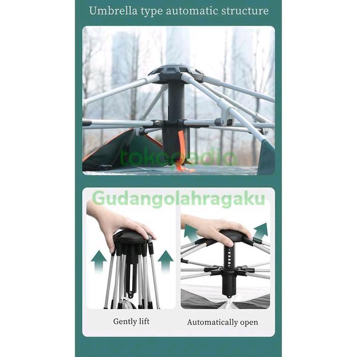 Tenda Camping Buka Otomatis 5 8 Orang Tenda Camping Keluarga Outdoor