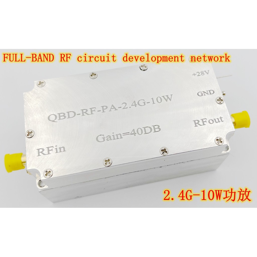 Qbf-Rf-Pa-2.4G-10W Rf Amplifier 40Dbm-10W Rf Amplifier Unidirectional Amplifier