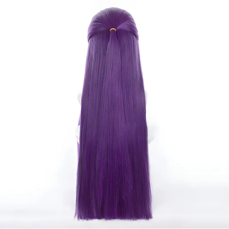 Anime Fern Cosplay Wig 80Cm Purple Straight Hair Halloween Heat Resistant Synthetic Wigs