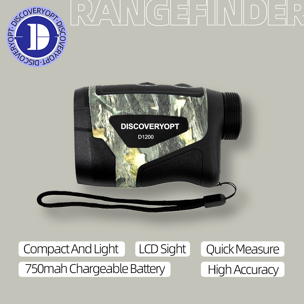 PROMO HARI INI  Discoveryopt Laser Range Finder 1200M Magnetic Golf Rangefinder 750mah Li-Ion Rechar