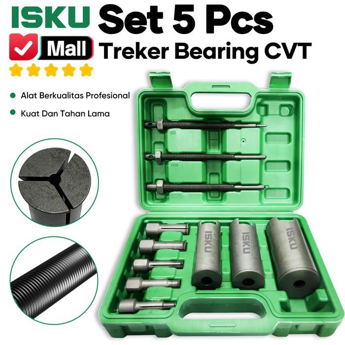 ISKU Treker Bearing CVT Set 5 Pcs Alat Cabut Laher Dalam Internal Bearing Puller Motor Matic