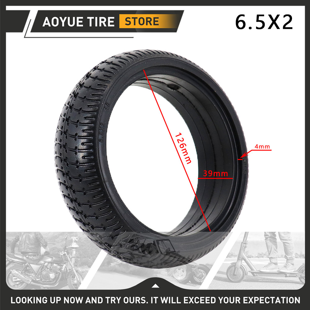 DISKON 1Pcs 6.5 Inch Solid Tire For Hoverboard Self Balancing Electric Scooter 7 Inch Explosion-proo