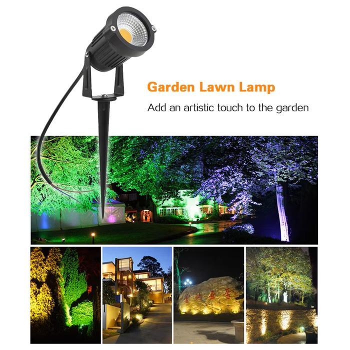Lampu Taman LED Outdoor Yomiko / Lampu Sorot Taman Waterproof 5W COB