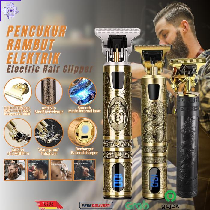 Hair Clipper Budha Hair Trimmer Mesin Cukur Potong Rambut