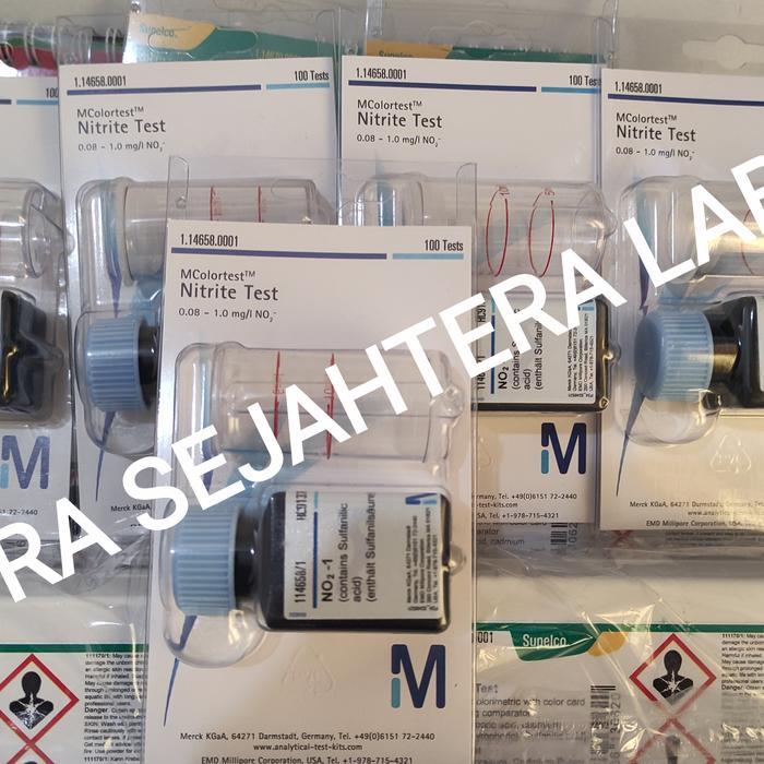 NITRITE TEST MERCK 1 KIT 114658 1.14658.0001 UJI NITRITE 100 TEST
