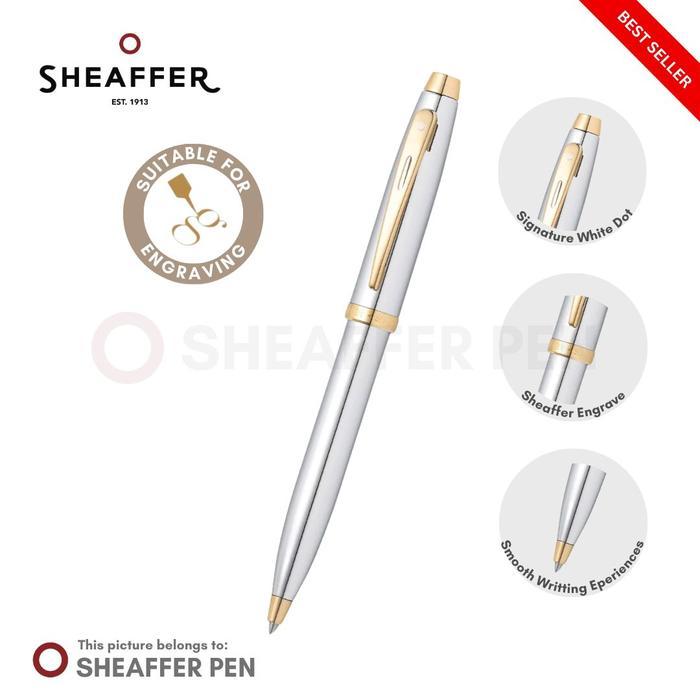 Sheaffer 100 Chrome with Gold Tone Ballpoint Pen