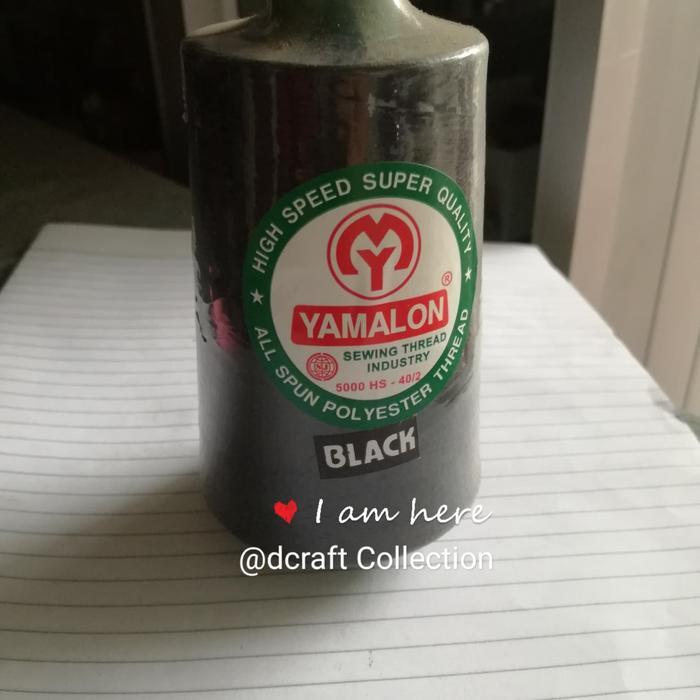 Benang Jahit Yamalon 5000yard Hitam