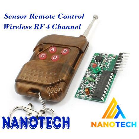 Sensor Remote Control Wireless RF 4 Channel