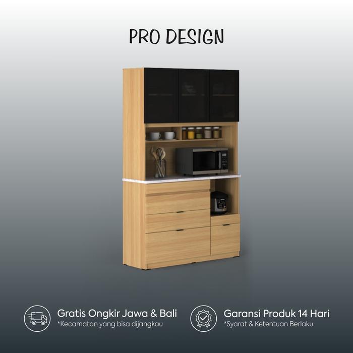 Pro Design Nikari KC120 Rak Dapur / Lemari Dapur - Euro Oak