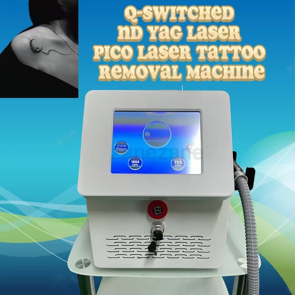 Professional PicoLaser Pico Q-Switched Nd Yag Laser 1064Nm 532Nm 755NMPico laser Tattoo Removal