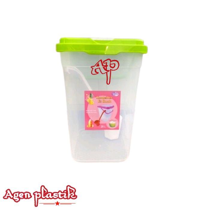 Toples Es Buah Lovenia 15 Lt / Akuarium Plastik Wadah Jualan Es Buah Container Toples Aquarium