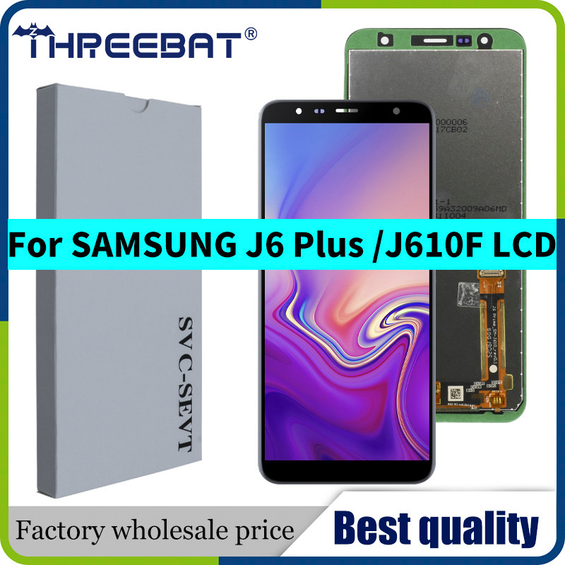 High quality 6.0'' LCD For Samsung J6 PLUS J610 J610F J610FN Display LCD Screen replacement for