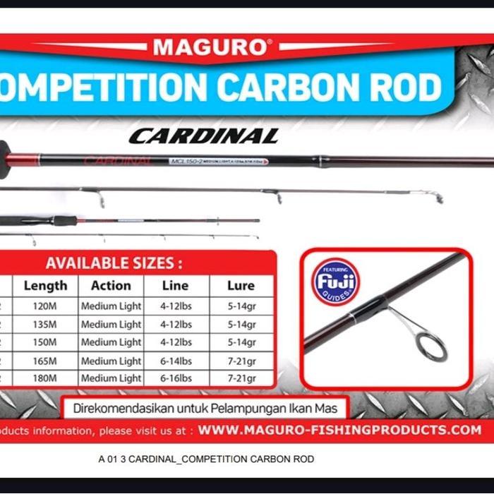 Joran Maguro Cardinal 165 & 180 Terbaru