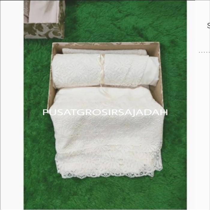 Mukena Silk Zara Premium BROKEN WHITE/PUTIH ORI SUPER LEMBUT/MUKENA HANTARAN MURAH