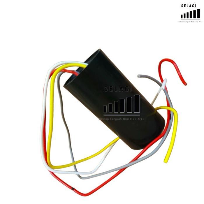 KAPASITOR MESIN CUCI SANKEN 2 TABUNG CBB60 10/4UF KAPASITOR MESIN CUCI 2 TABUNG SANKEN CBB60 10/4UF