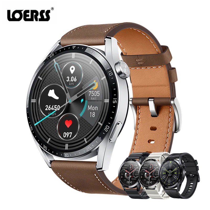 LOERSS Watch GT3 Smart Watch Men Android Bluetooth Call Smartwatch IP68 2022 Smart Watch for  iPhone