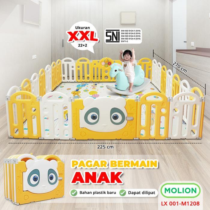 SPEEDS Pagar Anak Pagar Bayi Set Playpen Bayi Pagar Mainan Anak Bisa Dilipat Babyfance 001-M1208