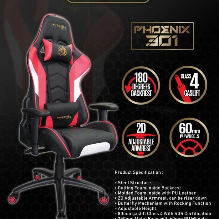 Imperion Phoenix 301 Gaming Chair / Kursi Gaming Imperion Phoenix 301 - gw01