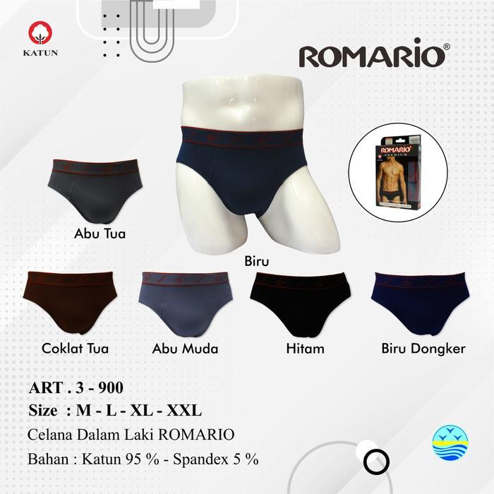 Celana Dalam Romario Cowok Pria Laki Cotton Cd 9300