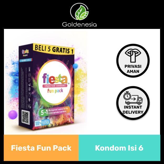 Dexie_Store Kondom Fiesta Neon 3 Pcs Original