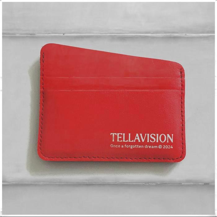 terlaris TELLAVISION Star Cardholder - Cherry 100% ori