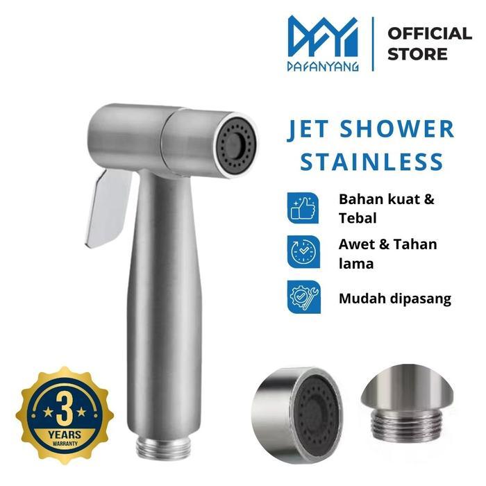 Kepala Jet Shower Kamar Mandi Shower Cebok Stainless Desain Modern & Elegan