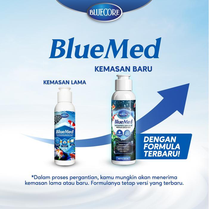 Bluecore BlueMed - Cairan Anti jamur & Antibiotik Ikan Mengatasi White Spot, Fin Rot, Infeksi